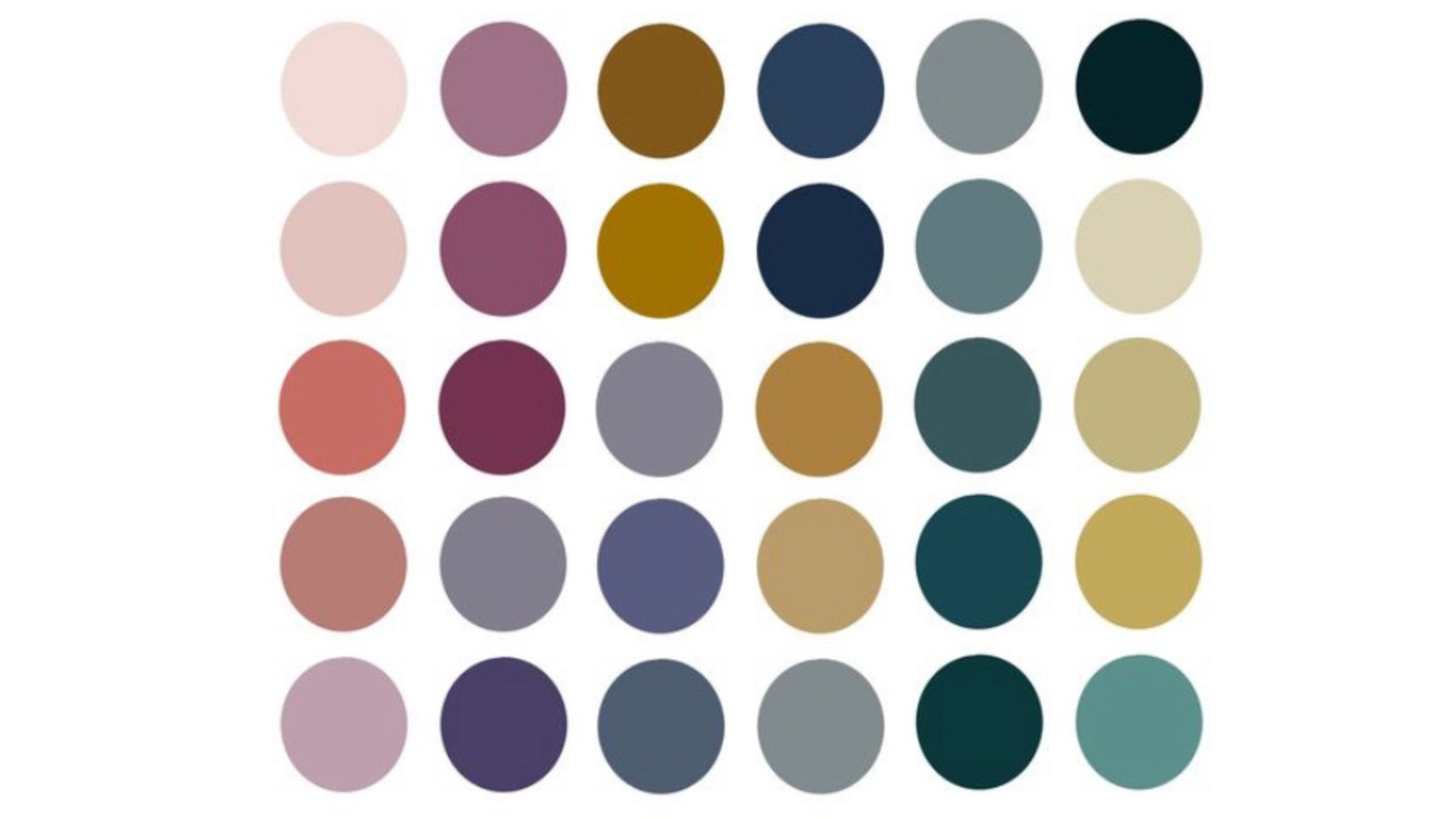 A group of different colors of circles.