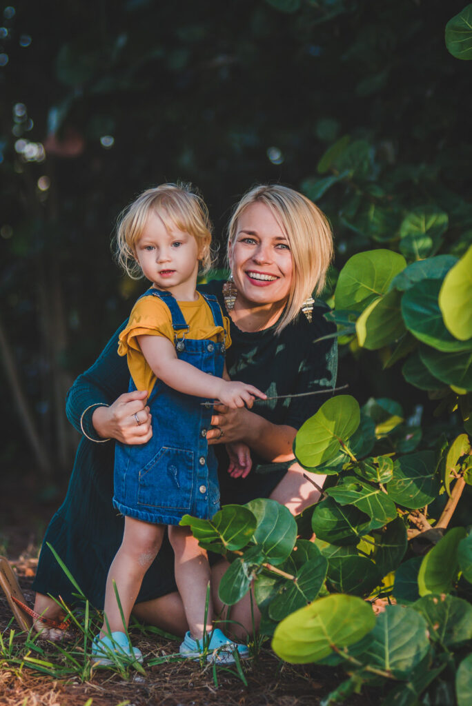 Portrait of Aga Ignas in greenery outdoor location